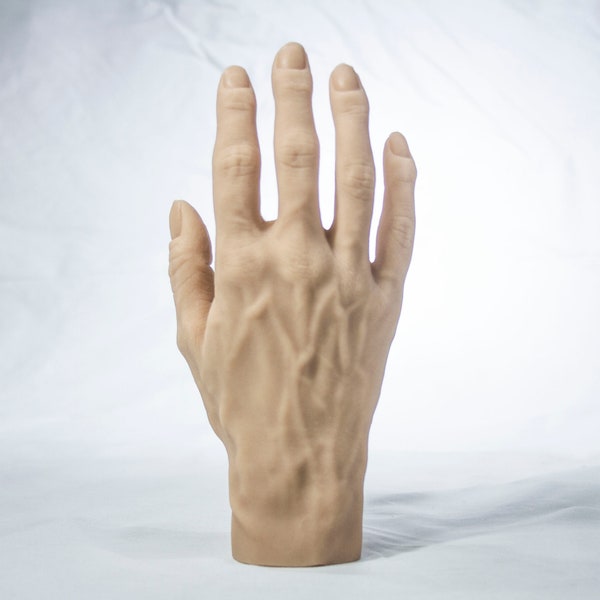 Silicone Right Female Hand - Light Skin Tone - Tattoo Practice Display Model Prop Lifesize