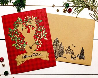 Christmas Deer to my Heart | Holiday Card, Greeting Card, Rustic Christmas