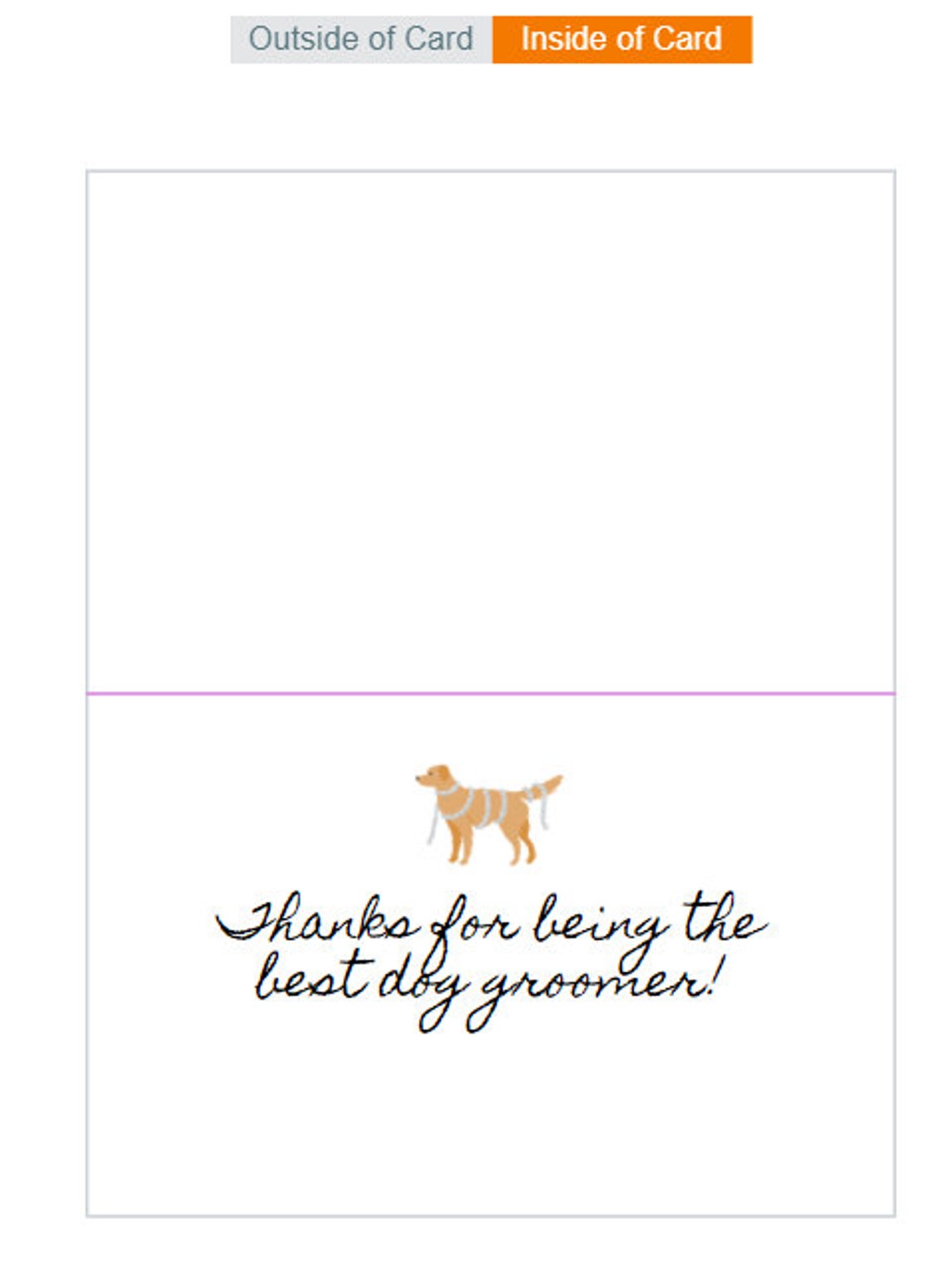Holiday Thank You Dog Groomer Digital Card Etsy