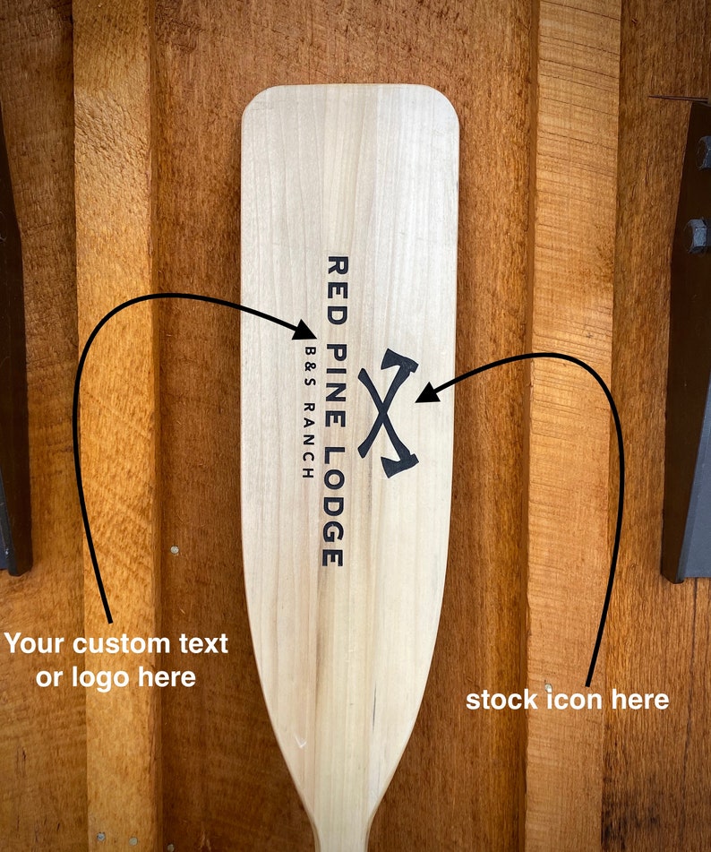 Custom Engraved Canoe Paddles. Engrave Your Logo Lake or Your Etsy