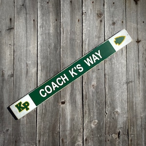 Custom Coach&#39;s gift. Custom high school sports signs. Personalized Player or coach gift. Vintage wood coach sign