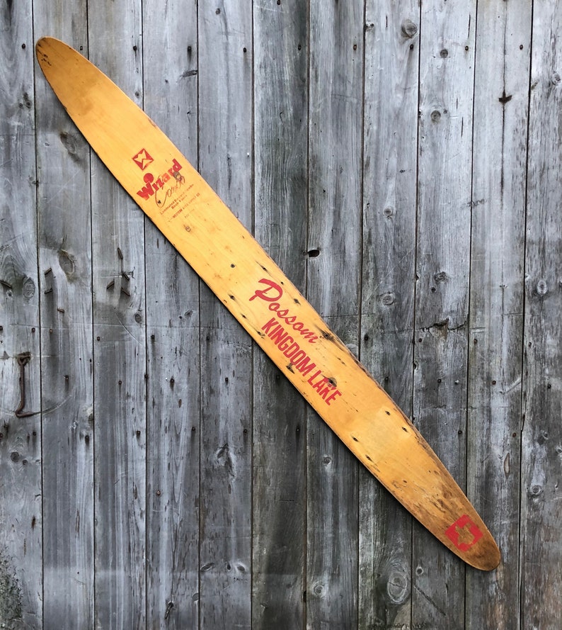 Vintage water ski art sign. We can put your name or favorite Etsy