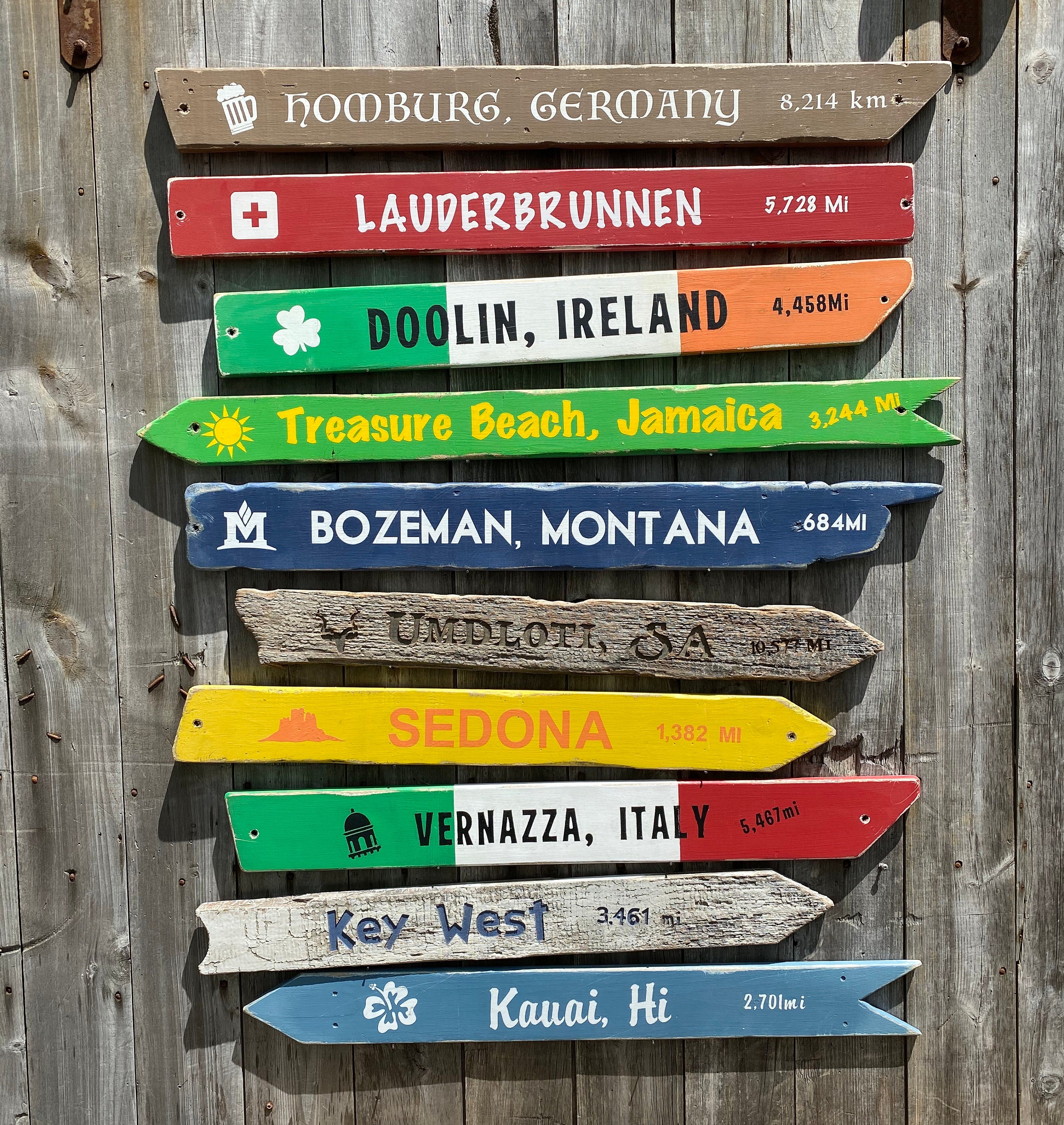 Direction Signs Custom Custom Wood Flag Directional Signs. Custom Made International ...