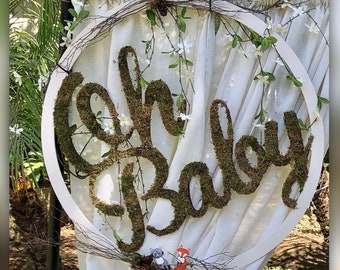 To LARGE &quot;Oh Baby&quot;, &quot;Oh Boy&quot;, &quot;Oh Girl&quot; Sign Decoration | Baby Shower Decor | Nursery Sign Decor for New Baby | Oh Baby Backdrop