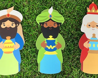 Three Kingsmen Custom cutouts | Holiday Yard Sign Decor