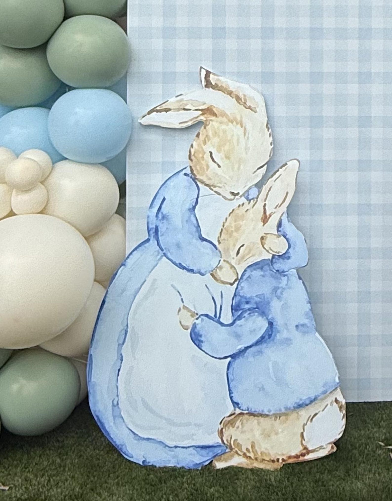 Mother Rabbit Hugging Baby Cutout – Peter Rabbit Storybook-inspired - Etsy