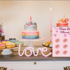 Bat Mitzvah Party Decorations I  bagel and donut stand