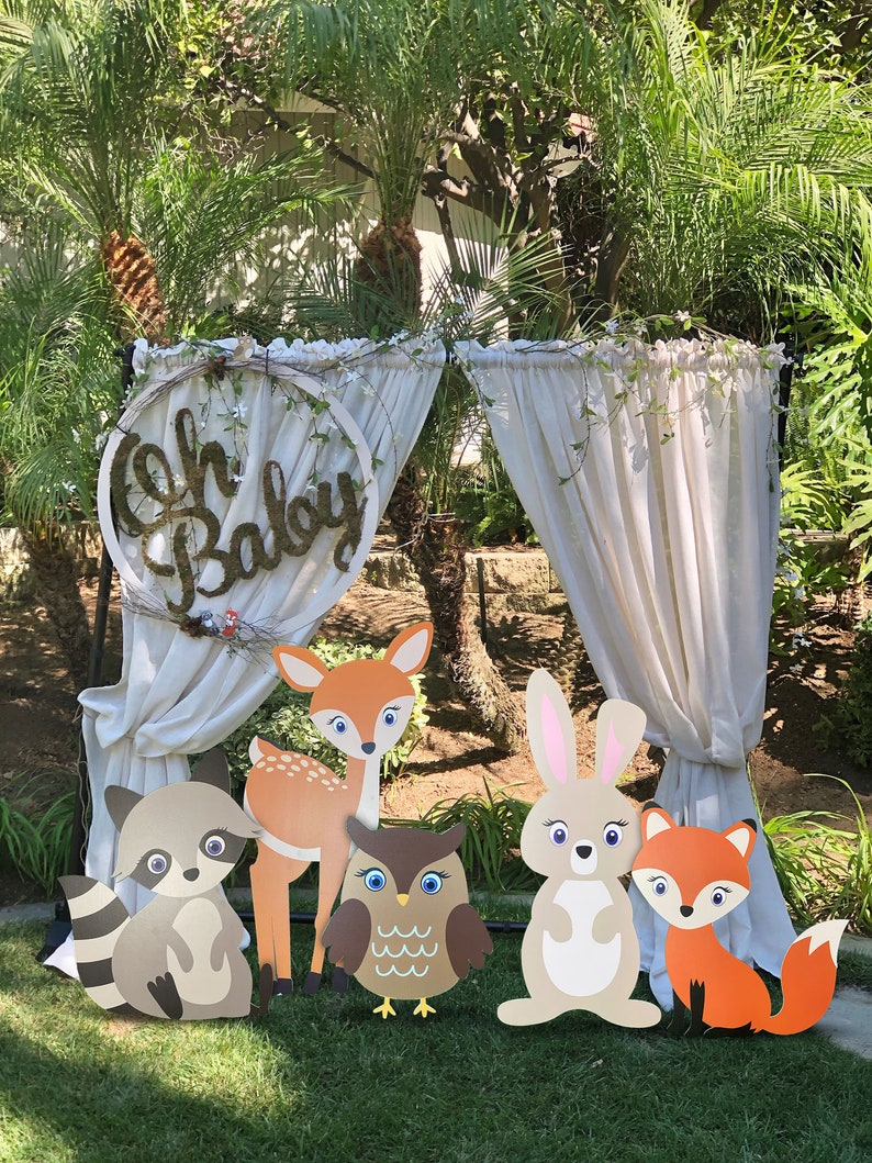 Woodland Baby Shower Decor Kit Woodland Theme Baby Baby | Etsy