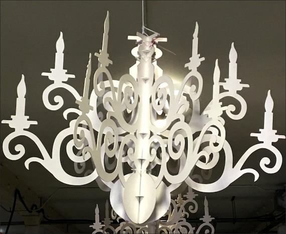 Unique Chandelier Decoration Custom Laser Cut Custom Chandelier