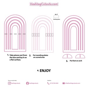 Rainbow Arch Balloon Wall Backdrop, Custom Event Decor (4x8 ft) immagine 4