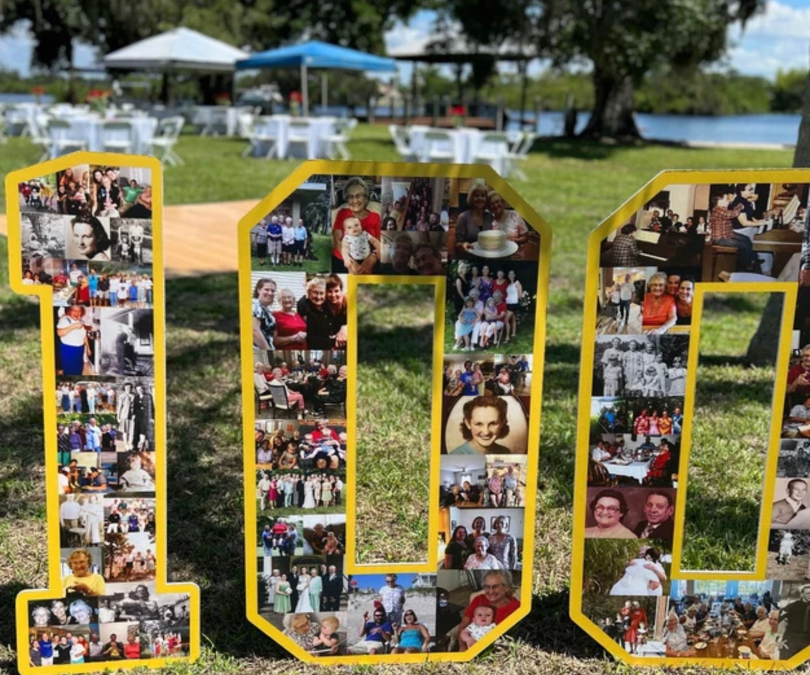 Custom Number Photo Collage - Etsy