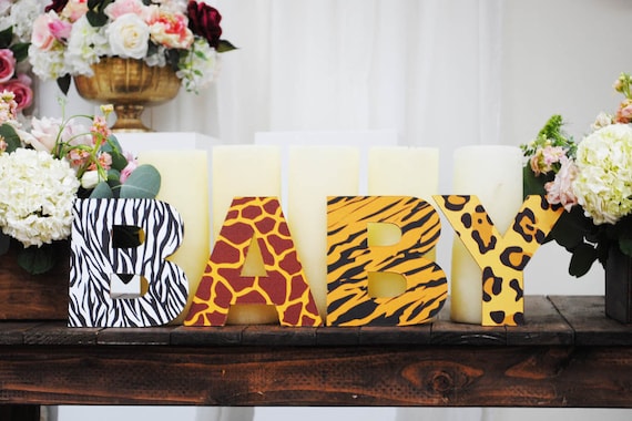 safari theme centerpieces baby shower