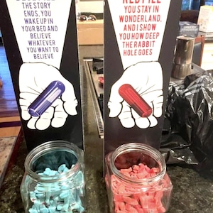 Matrix inspired Party Table Decor Signs