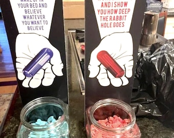 Matrix inspired Party Table Decor Signs