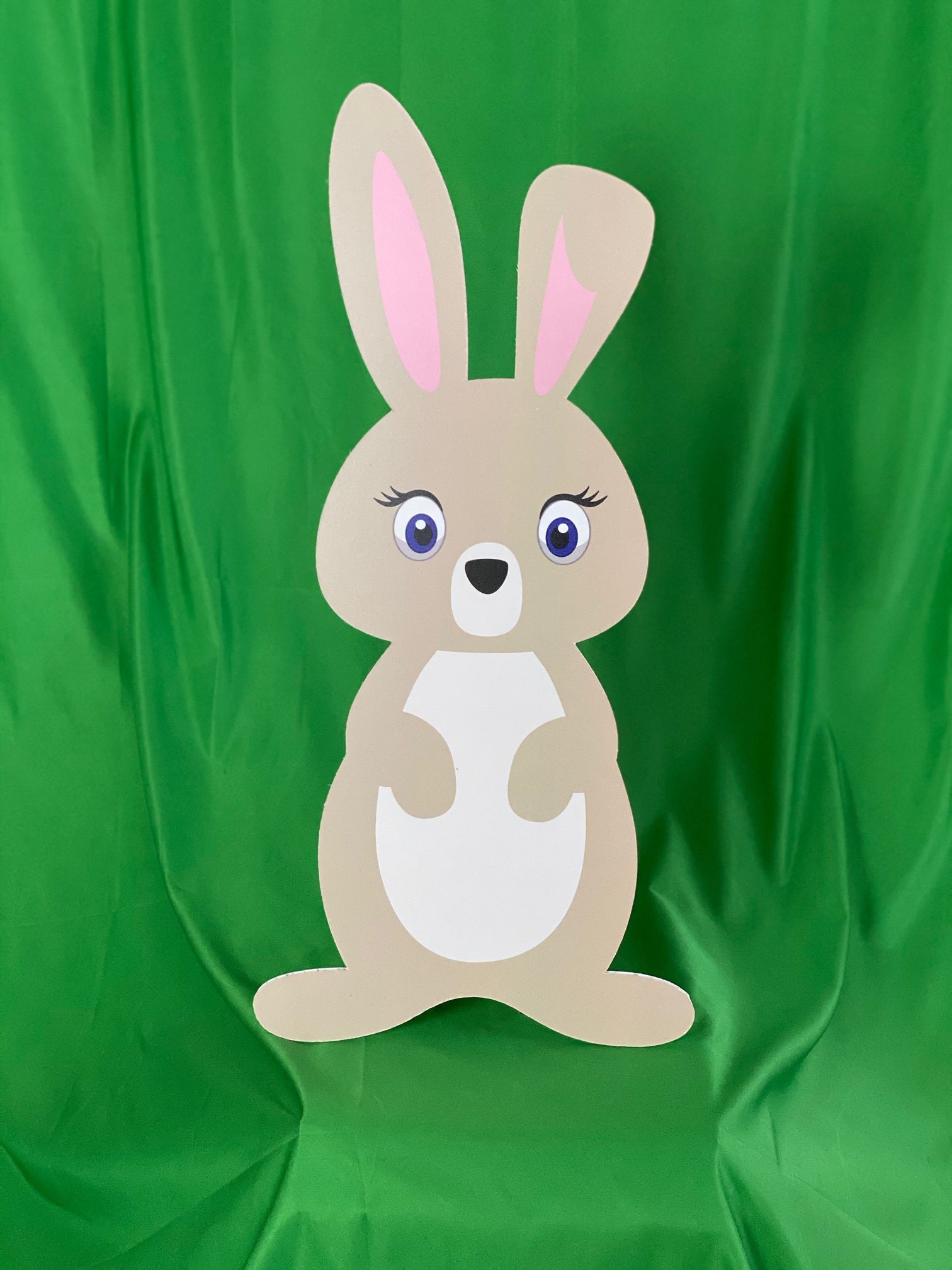 Large Bunny Cutout, Cute Bunny Baby Shower Props, Baby