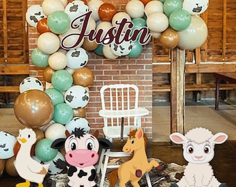 Farm Barnyard Animals Lawn Decorations Birthday or Baby Shower