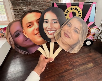 Custom Face on a Stick, Party Decorations, Big Head Cutouts