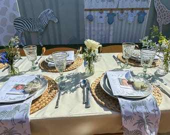 Custom Themed  Fabric Printed Napkins