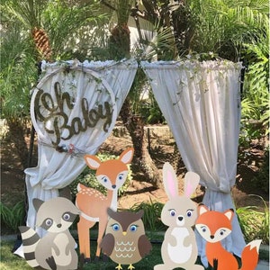 Decorazione kit festa animali del bosco / Decorazione compleanno animali della foresta (solo download digitale)
