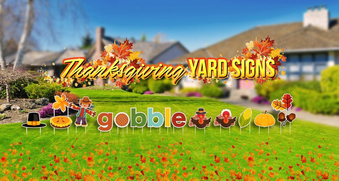 Thanksgiving 2024 Yard Outdoor Sign Thanksgiving Yard Sign Etsy