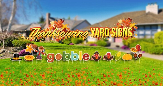 Thanksgiving 2024 Yard Outdoor Sign Thanksgiving Yard Sign 