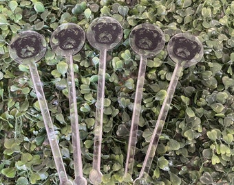 Customized Face Printed Stir Sticks | Wedding stirrers logo | Bachelorette Party Decorations