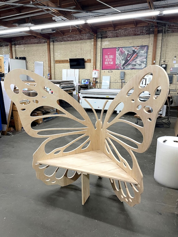 Wooden on sale butterfly bench