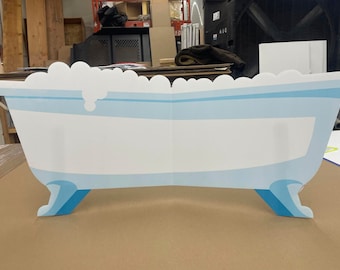 Bath Tub Cutout- baby shower decoration rubber duck party