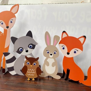 Woodland Animals Party Kit Decor Forest Animals Birthday Decoration Woodland Forest Animals Party image 7