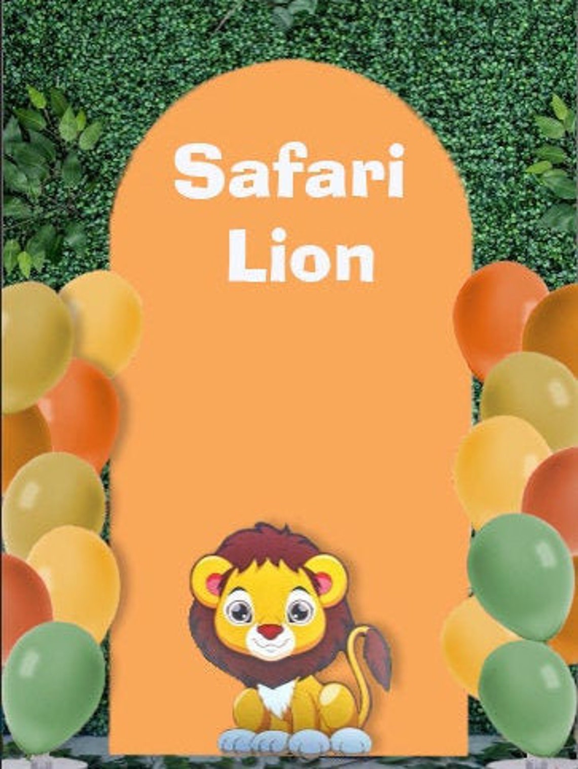 Large Lion Cutout Cute Lion Baby Shower Props Baby Shower Etsy
