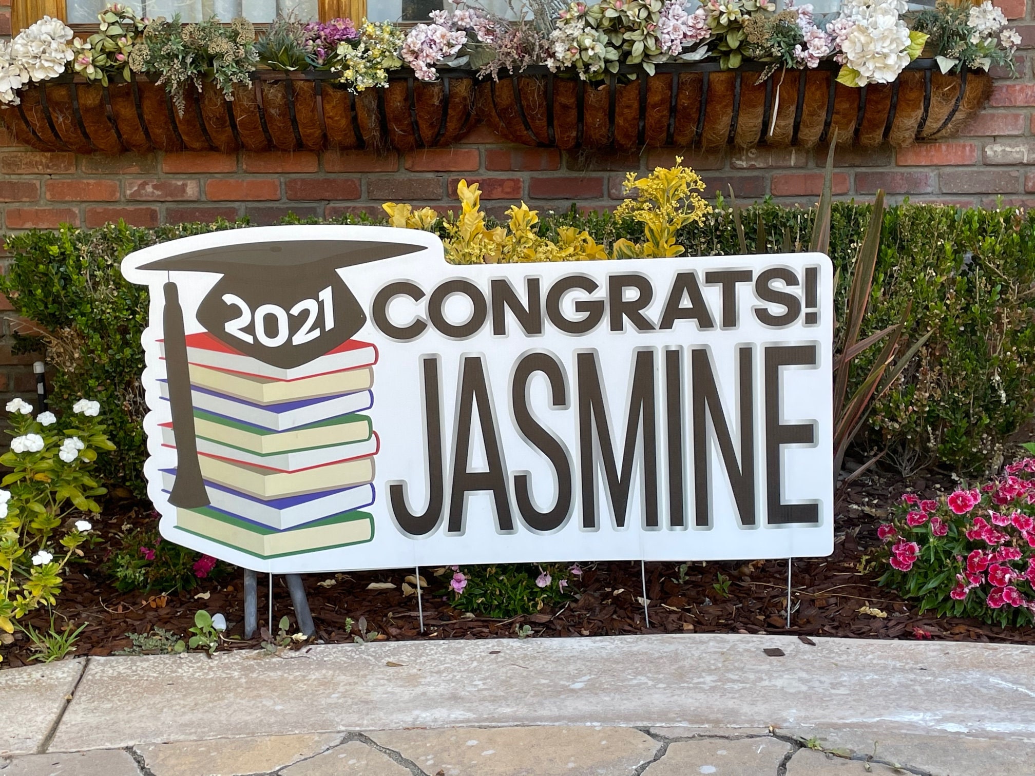 2021 Graduation Yard Sign LARGE Personalized Name High Etsy