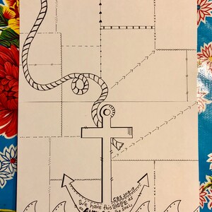 May include: A black and white drawing of an anchor with a rope attached to the top. The anchor is in the water with waves drawn around it. The text "We have this HOPE as an ANCHOR for the soul, firm & secure" is written below the anchor. The text "CBS 2018-19" is written above the anchor.