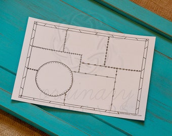 CIRCLE template for Bible Quilt® journal