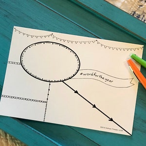 Word for the Year template for the Bible Quilt® journal