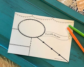 Modèle du mot de l'année pour le journal Bible Quilt®