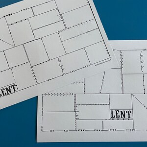LENT, 2-page template set