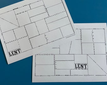 LENT, 2-page template set