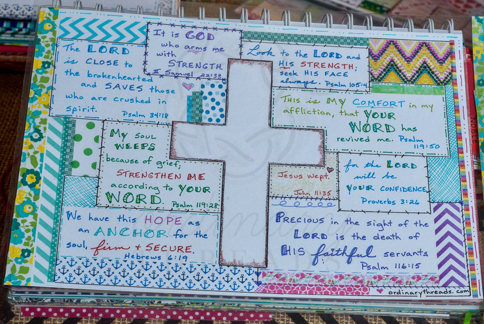CROSS Template for Bible Quilt® Journal Etsy