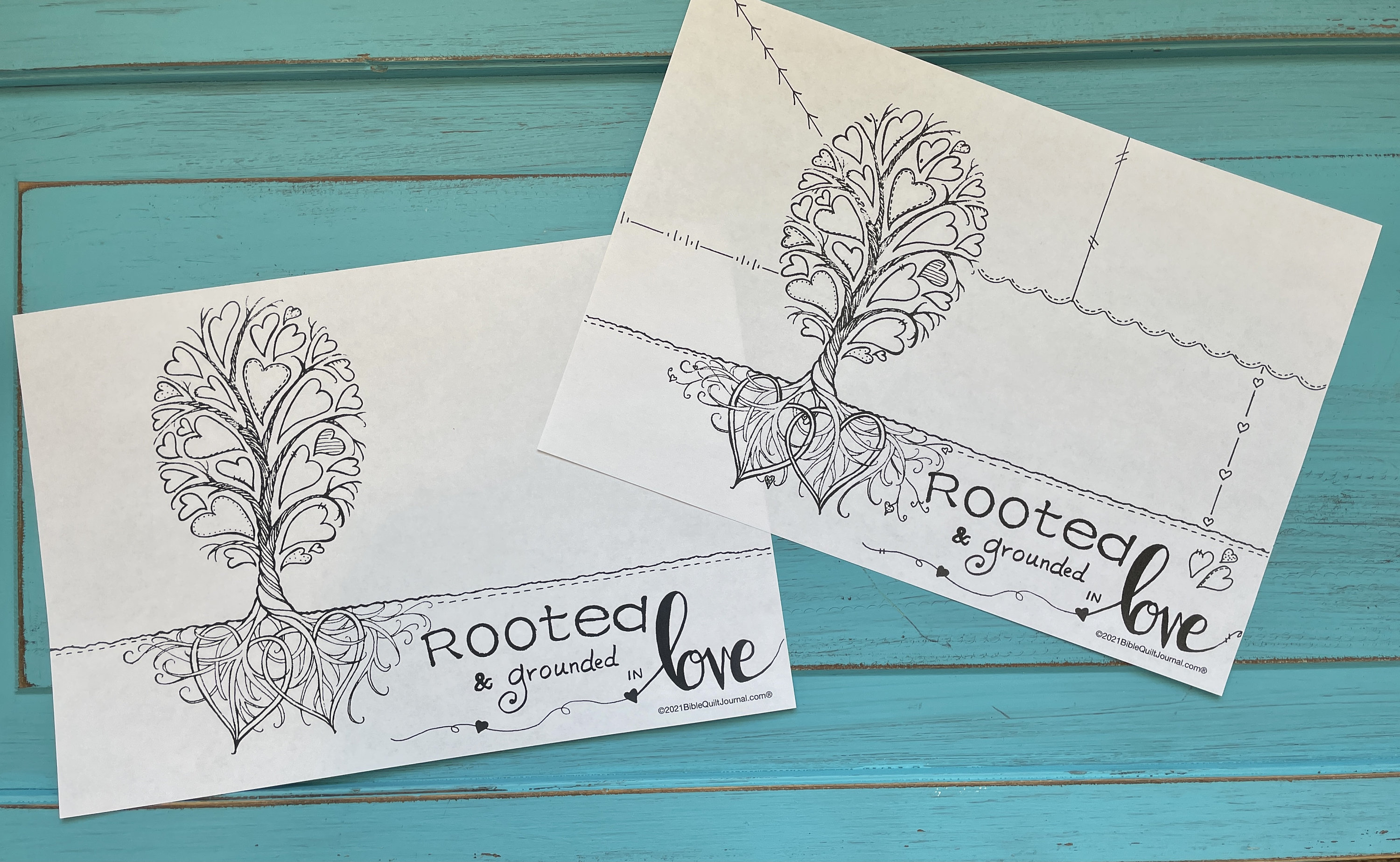 Rooted & Grounded in Love Template Set - Etsy
