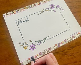 Ensemble de modèles de 2 pages s'épanouir