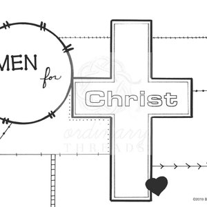 バイブルキルト®ジャーナル用のMen for Christテンプレート