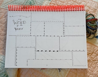 Modèle Mon mot de l'année pour le journal Bible Quilt®