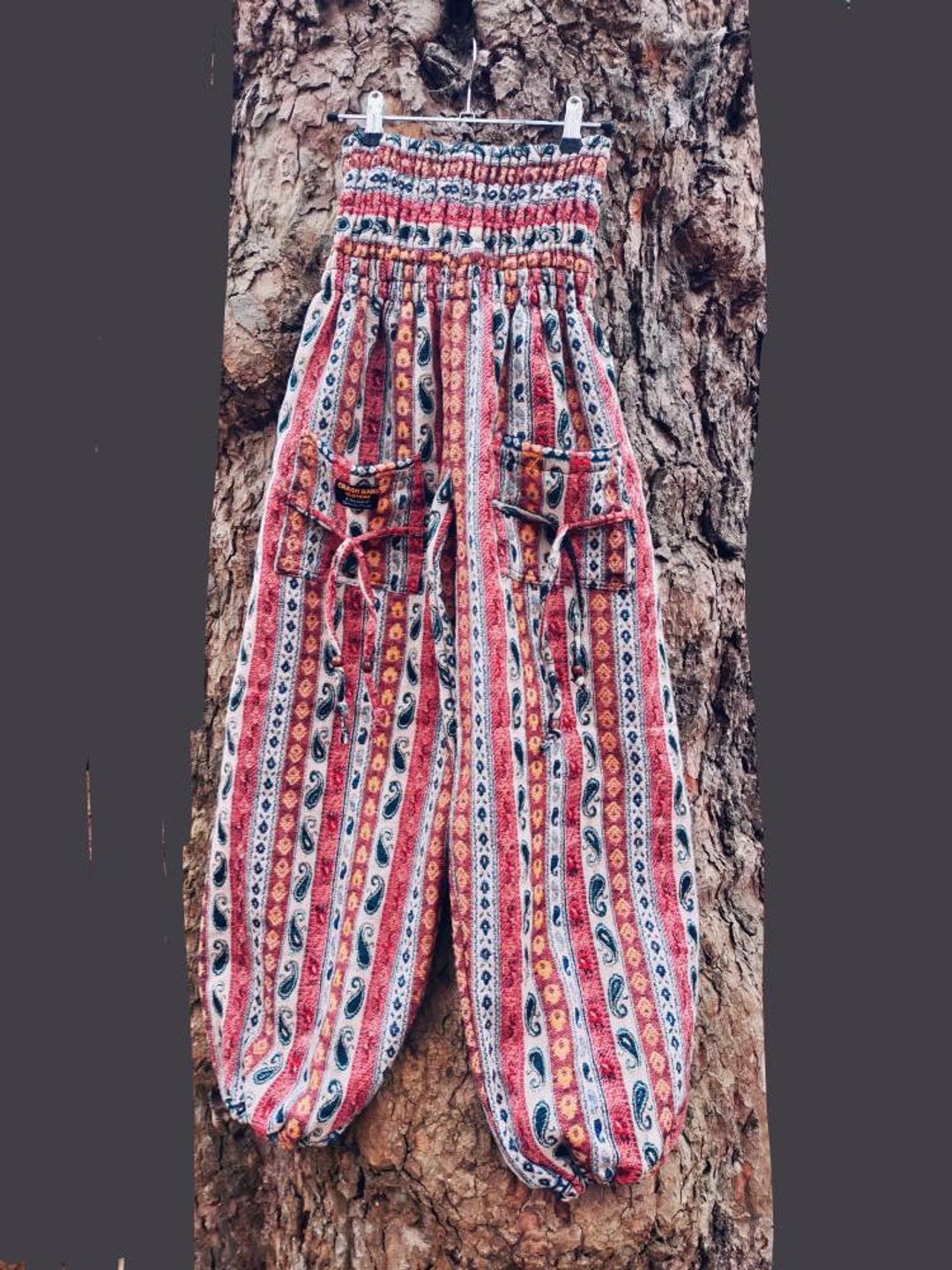 Warm Fleece Harem Trousers. Made From Soft and Cozy Indian Shawls. Blanket Pants. Festival