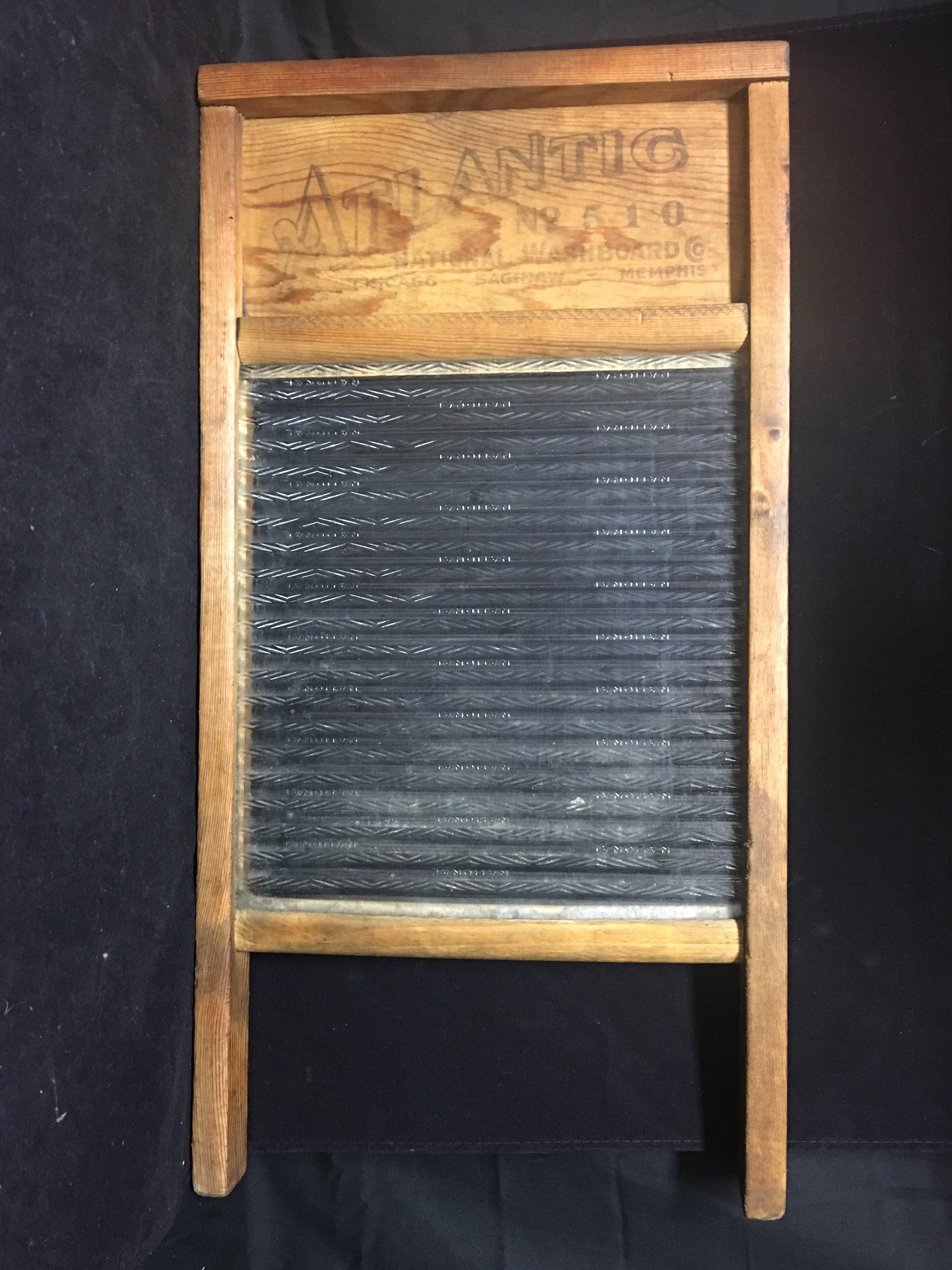 Antique National Glass Washboard No. 510