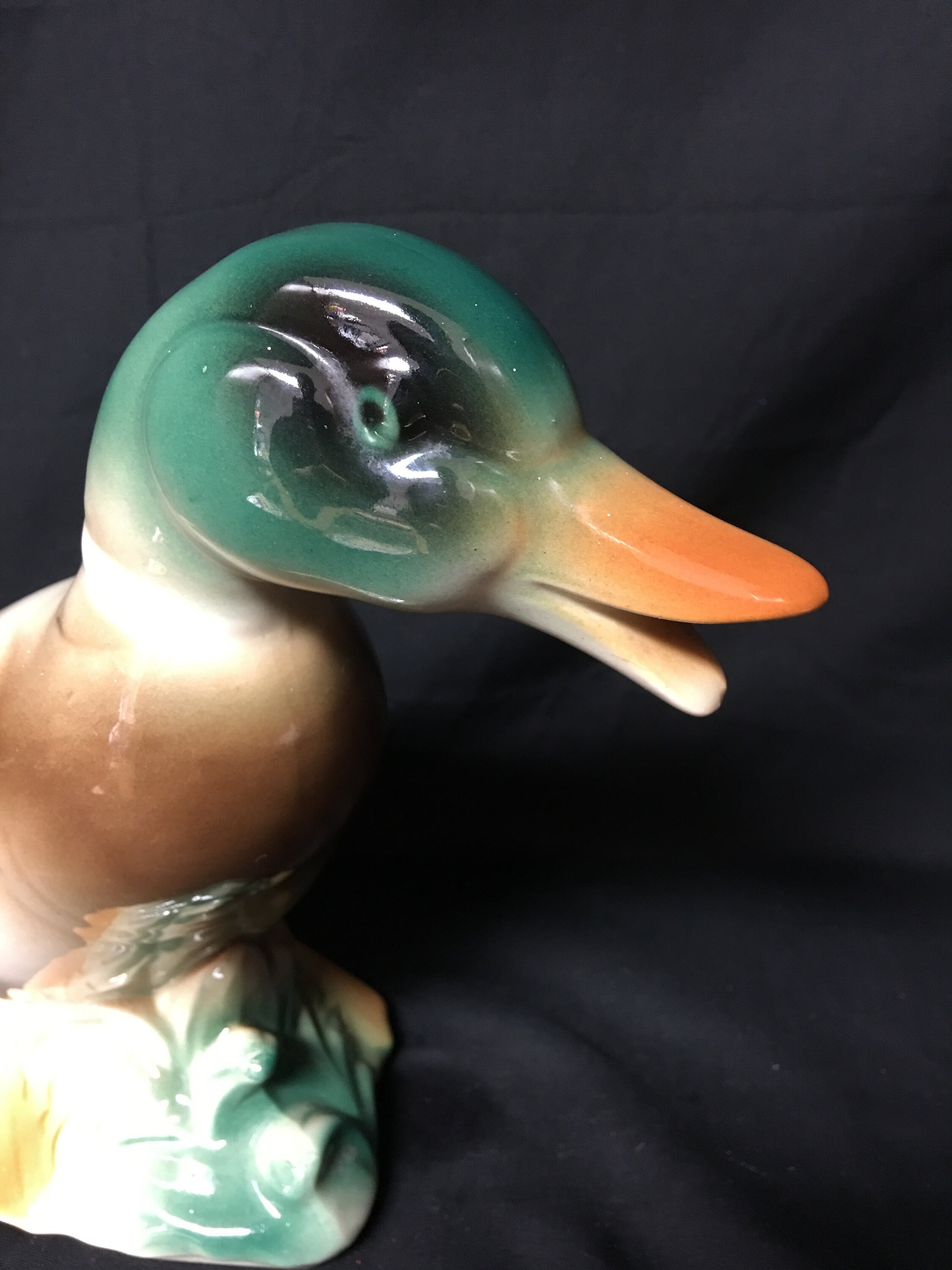 ceramic duck statue