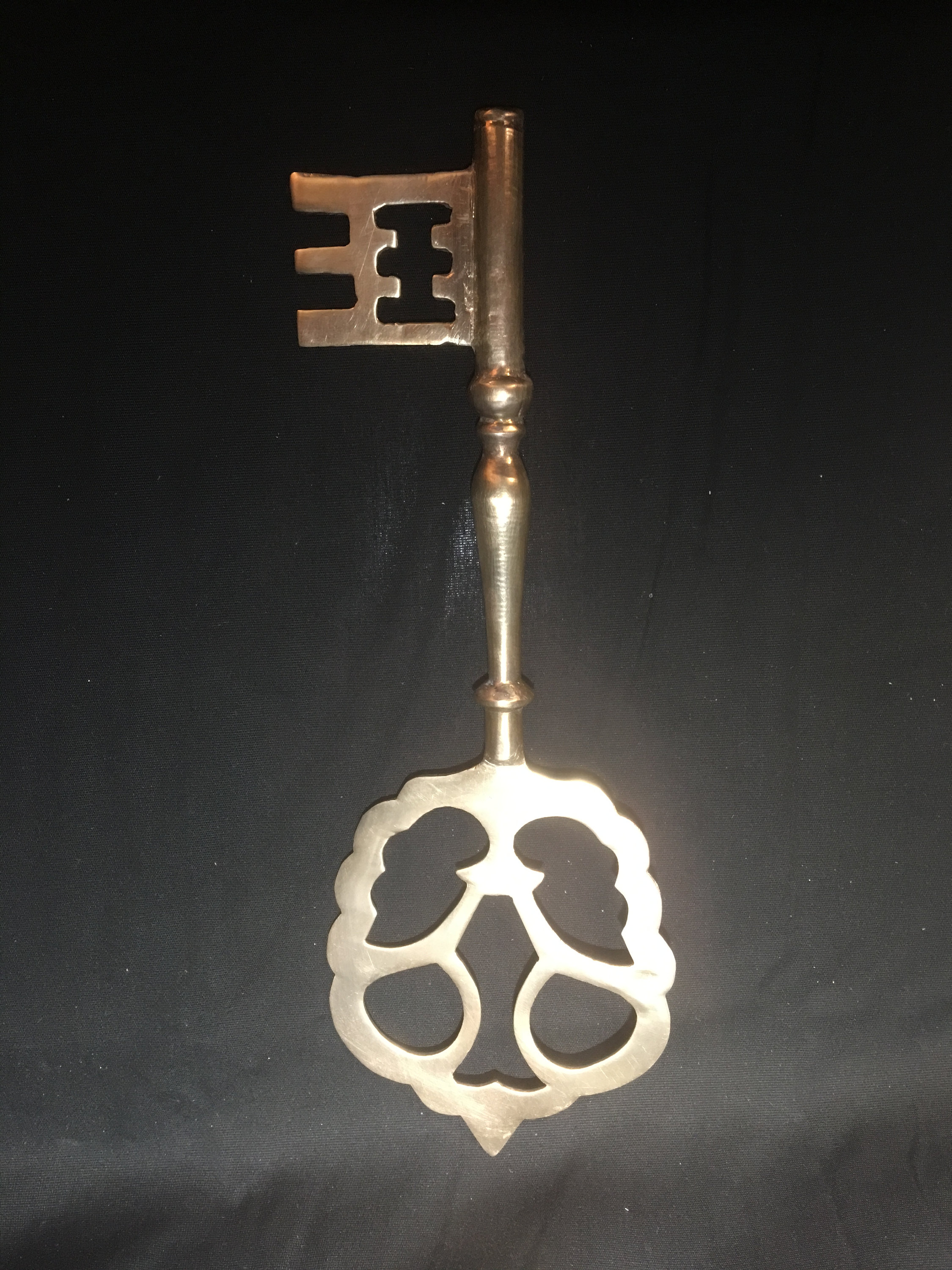 Vintage Brass Skeleton or Church Key, Set of 2