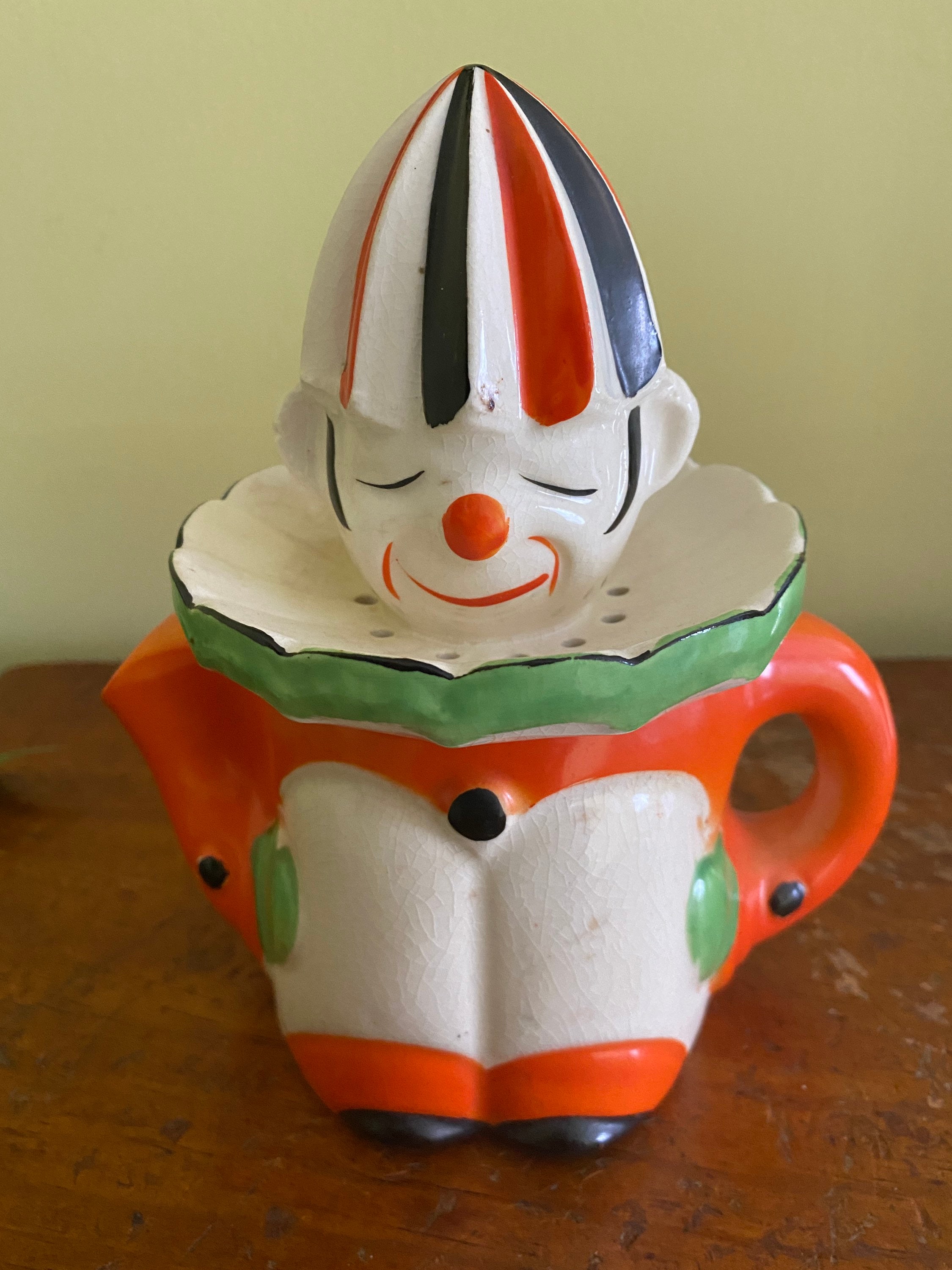 Ceramic Clown Juicer Vintage Made in Japan