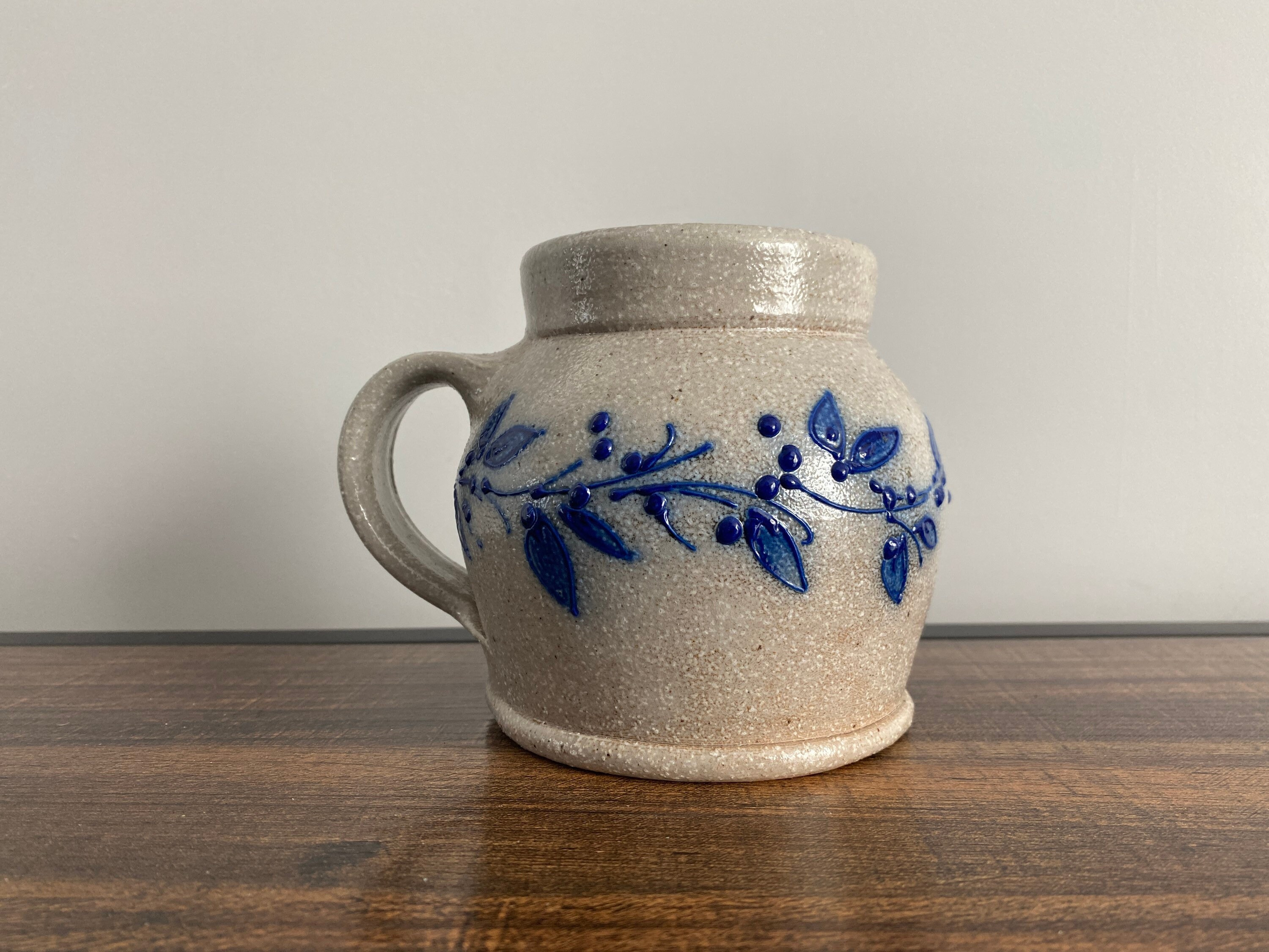 Salmon Falls Stoneware (Dover, New Hampshire) Small Vintage Stoneware Jar