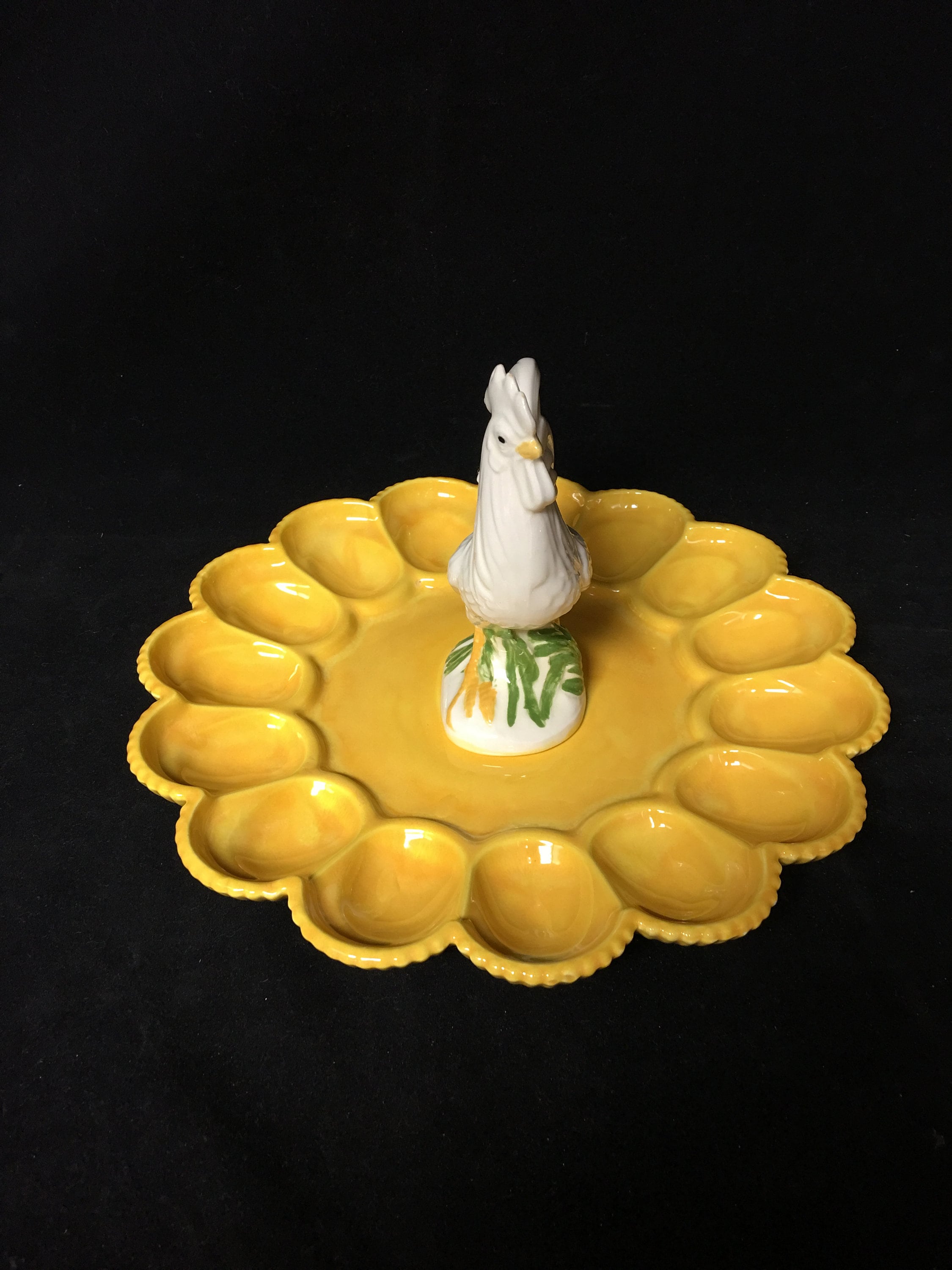 Handcrafted 15 Egg Ceramic Serving Plate