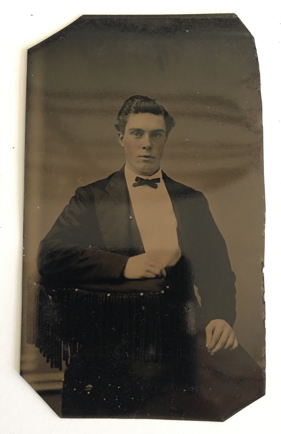Set Of 3 Vintage Tintype Photographs Family C 1860s